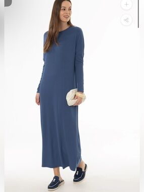 Long Sleeve BLACK Maxi Dress - with large sleeves